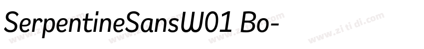 SerpentineSansW01 Bo字体转换
